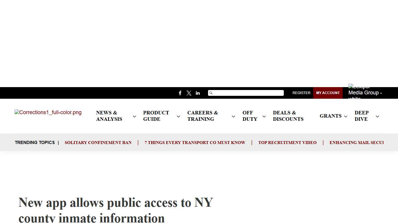 New app allows public access to NY county inmate information